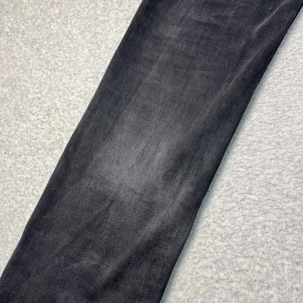 True Religion Jeans Mens 31x32 Gray Ricky Relaxed Straight Cotton Blend Denim